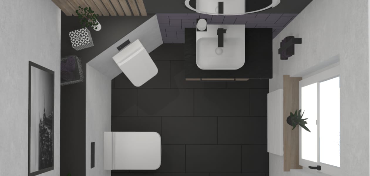 Wenn Träume lila werden – Ein Gästebad mit Charakter