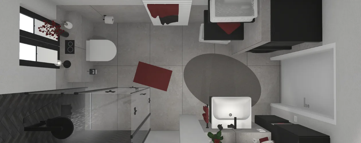 Platzwunder auf sieben Quadratmetern mit Waschmaschine und Trockner