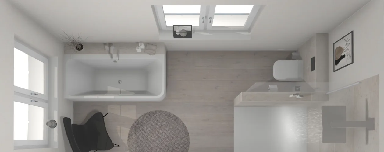 Das asymmetrische Bad – Eine Herausforderung mit Stil gemeistert