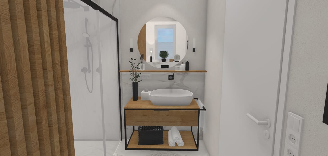 Unterfahrbarer Waschtisch