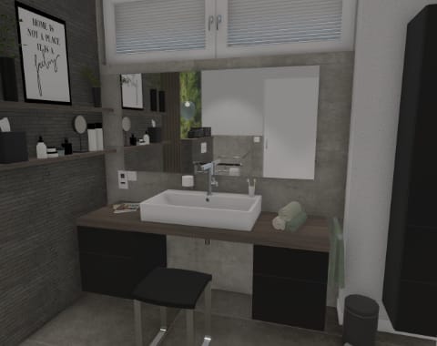 Unterfahrbarer Waschtisch