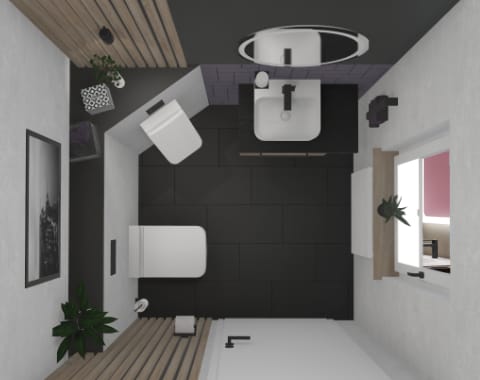 Wenn Träume lila werden – Ein Gästebad mit Charakter