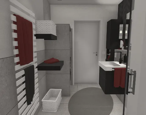 Wandgebundene Badewanne