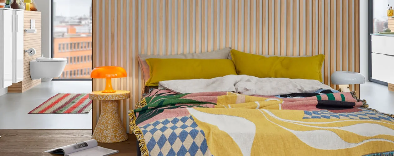 Hier wollen wir nie wieder aufstehen und wenn: Die Toilette ist gleich um die Ecke.