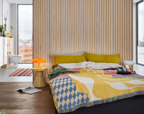 Hier wollen wir nie wieder aufstehen und wenn: Die Toilette ist gleich um die Ecke.