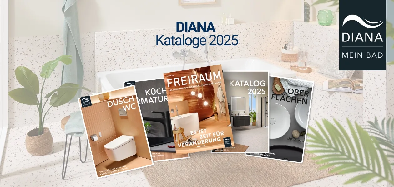 Die neuen DIANA Magazine & Kataloge – Inspiration für dein Traumbad