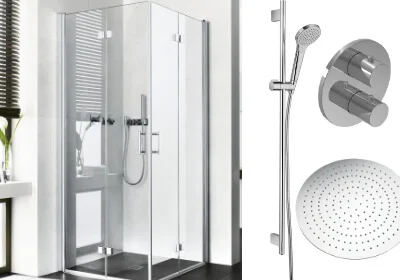 DIANA C100 Eckeinstieg mit M100 Brauseset und L400 Regenpanel