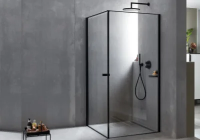 DIANA L700 Pendeltür mit L- Black Armatur und Thermostat