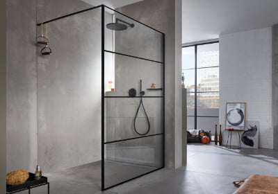  Diana L700 Walk-In Dusche mit passenden L-Armaturen 