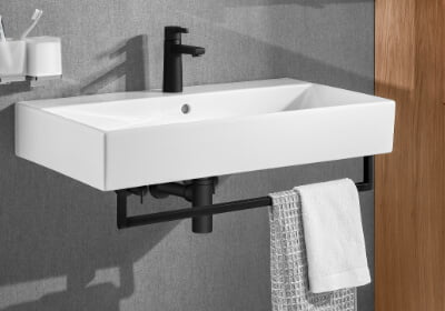 DIANA L500 Waschtisch & L100 Armatur Black