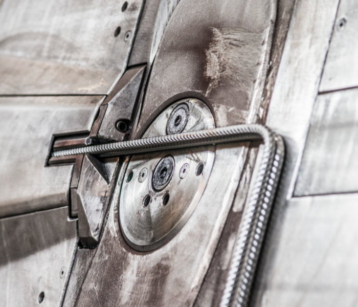 Biegearbeiten für Bewehrungen