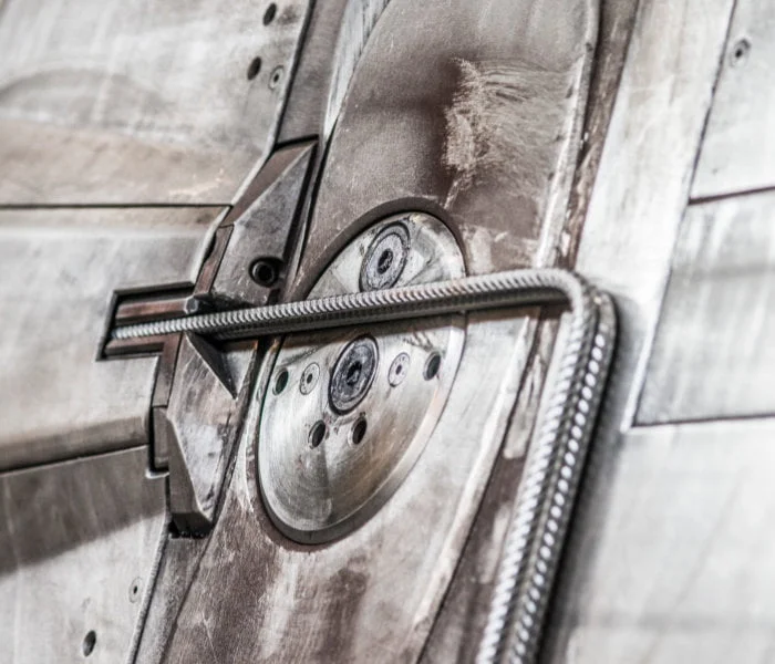 Biegearbeiten für Bewehrungen