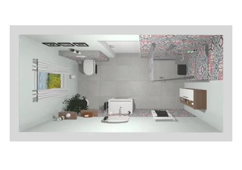 19 das-moderne-badezimmer-im-vintage-look-vogelperspektive 8qm-frieling24