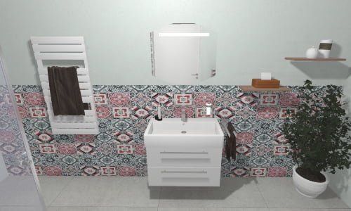 Das extravagante Badezimmer | Ansicht Waschbecken 