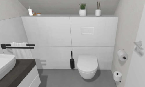 Wand-WC mit Softclose Deckel