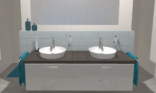 Doppelwaschtischanlage