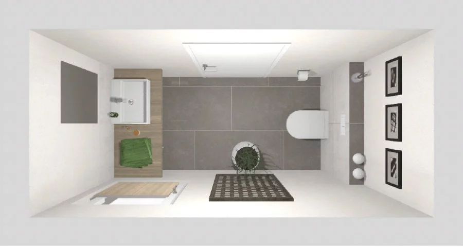 Das kleine Gäste-WC – 3 qm