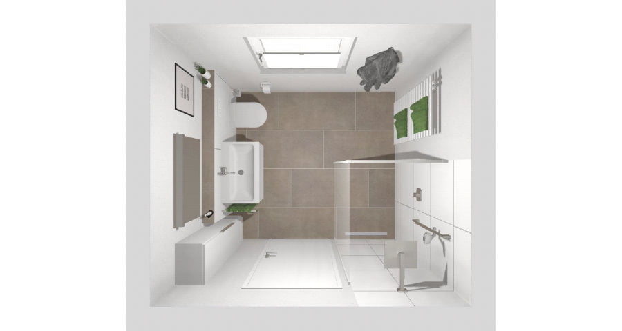 Das Duschbad – 6 qm