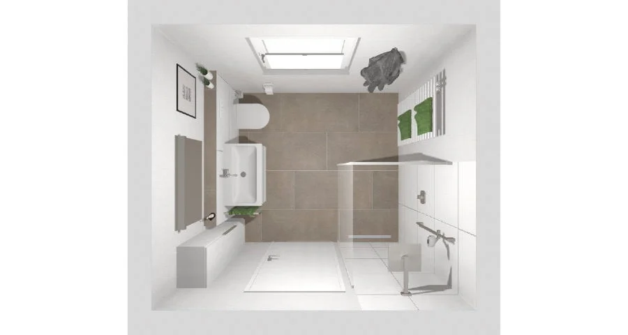Das Duschbad – 6 qm