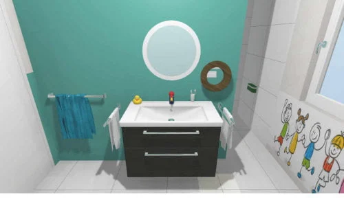 Wandhängender Waschtisch – ideal in der Höhenanpassung