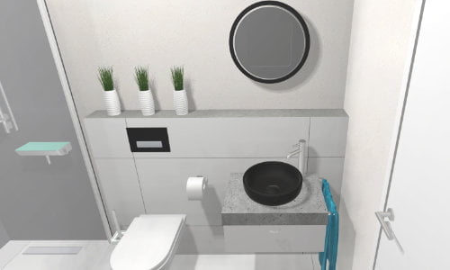 Formspiel Toilette und Waschtisch 