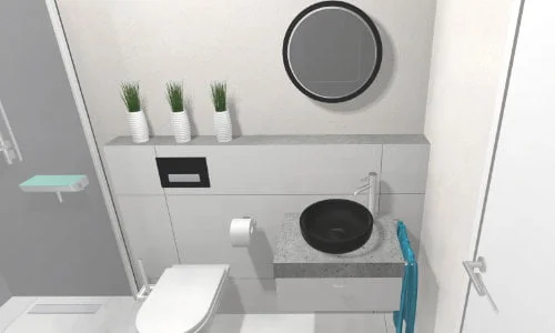 Formspiel Toilette und Waschtisch 