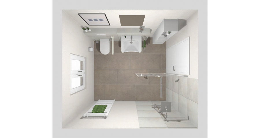 Das barrierefreie Bad – 7 qm