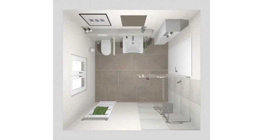 Das barrierefreie Bad – 7 qm