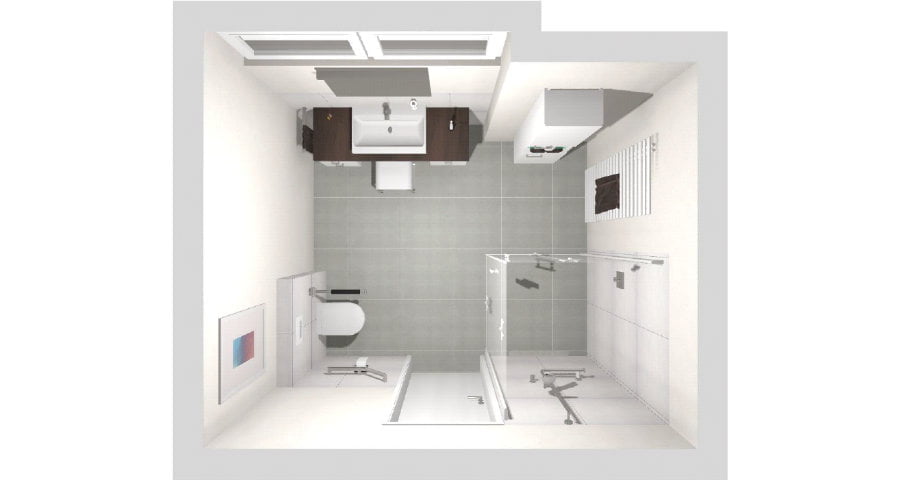 Voll schräg: Das Bad mit Dachschräge | 13 qm