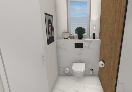 Praktisch platziert – das WC unter dem Fenster