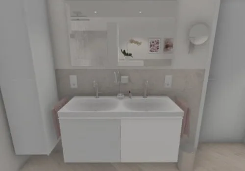 Doppelwaschtisch: Geräumig, minimalistisch, schick