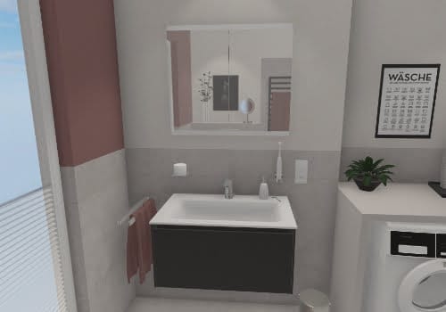 Stauraum und Stil – Ideen für ein Badezimmer mit Waschmaschine