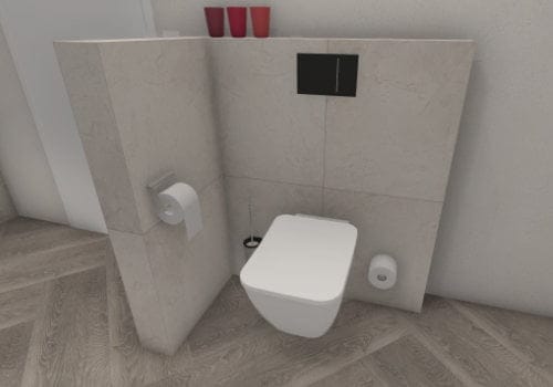 Die eingemauerte Toilette: Privatsphäre im kleinen Raum