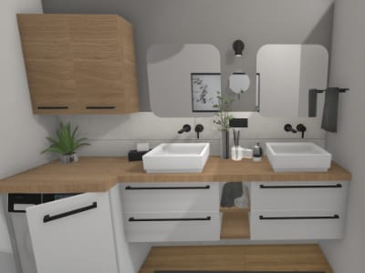 Schlauchbad mit Waschmaschine