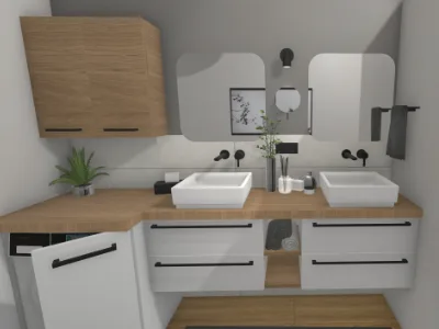 Schlauchbad mit Waschmaschine