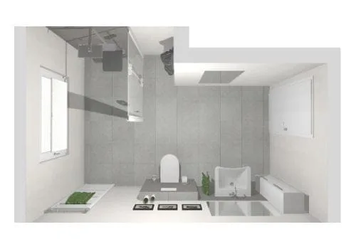 Das barrierefreie Bad mit Duschklappsitz | 9 qm