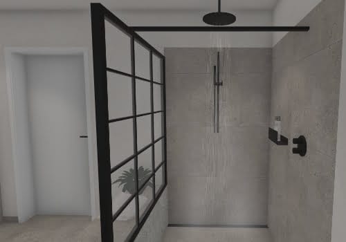 Badezimmer mit Dusche – Wellness im großen Format