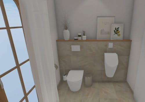 WC und Urinal: Praktische und moderne Gestaltung