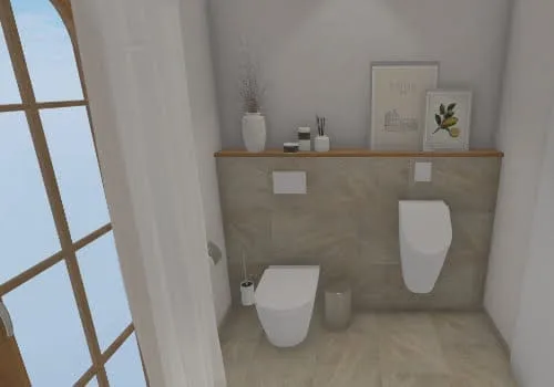 WC und Urinal: Praktische und moderne Gestaltung