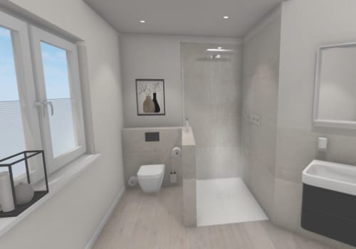 WC mit halbhoher Trennwand – mehr Privatsphäre auf kleinem Raum