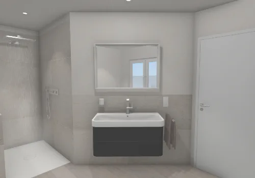 Design-Waschtisch mit viel Stauraum