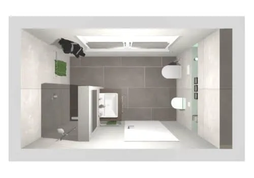 Das Gästebad mit Dusche | 7 qm