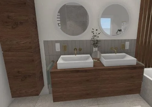 Eleganz und Funktionalität: Doppelwaschtisch im Badezimmer