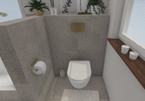 Maximale Privatsphäre in kompaktem Design: Die eingemauerte Toilette