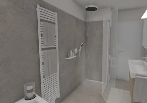 Entspannende Regendusche