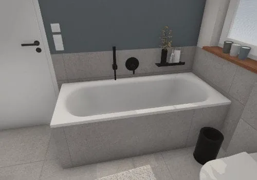 Einladende Badewanne