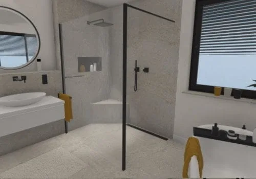 Die Dusche: Luxus pur