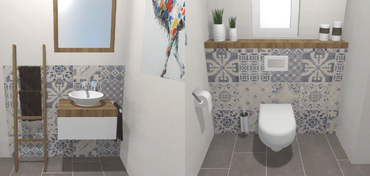 Das skandinavische Gäste-WC – 4 qm