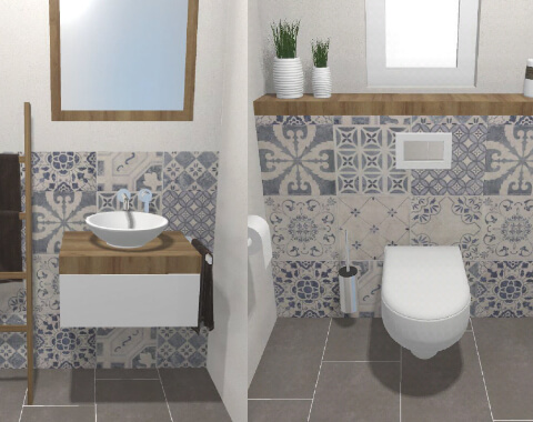 Das skandinavische Gäste-WC – 4 qm