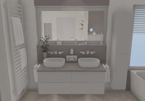 Doppelwaschtisch: Stilvolle Eleganz mit funktionalen Highlights